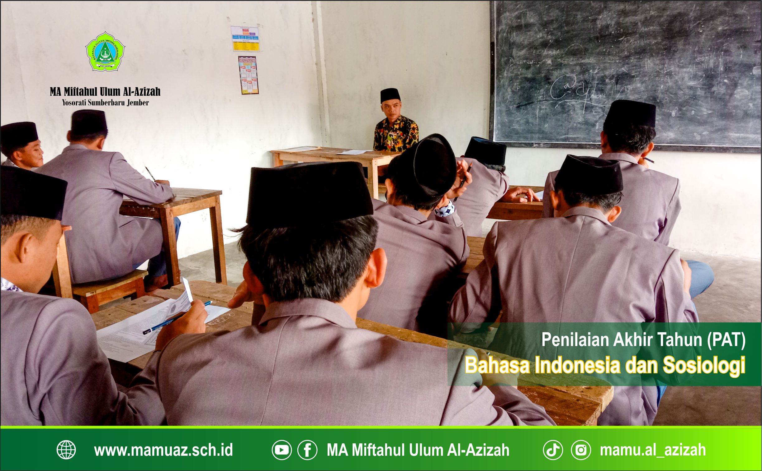 Penilaian Akhir Tahun (PAT) Kelas XII Hari Kelima, Mapel Bahasa Indonesia dan Sosiologi